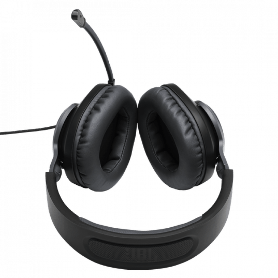 Quantum100AP black JBL on-ear headphones