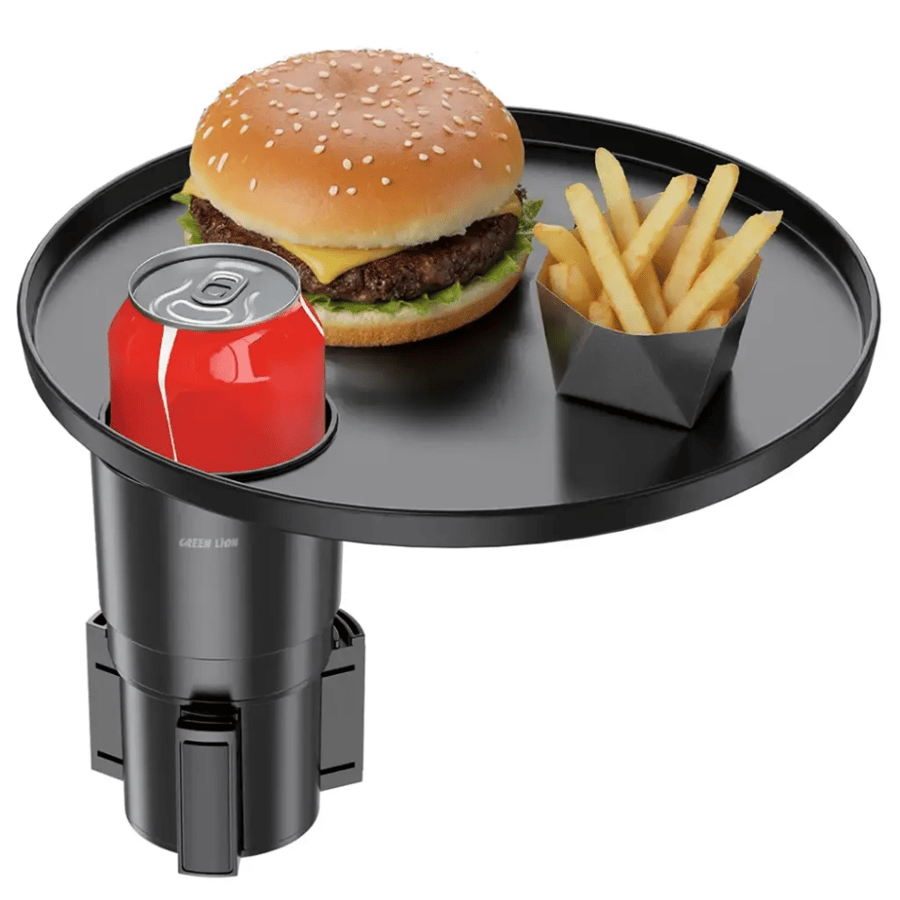 Cup organizer and travel platform for the car Travel Tray from Green Lion