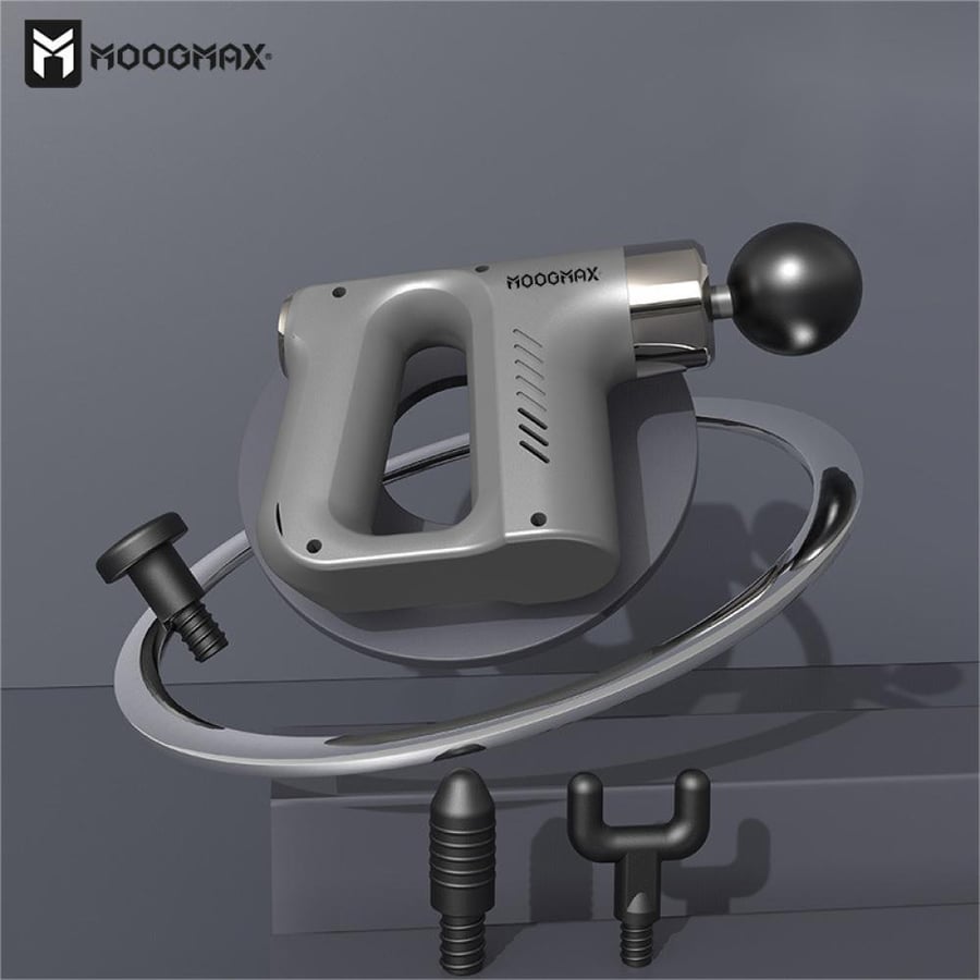 Massage device with 4 different heads, 5 speeds MooGMAX