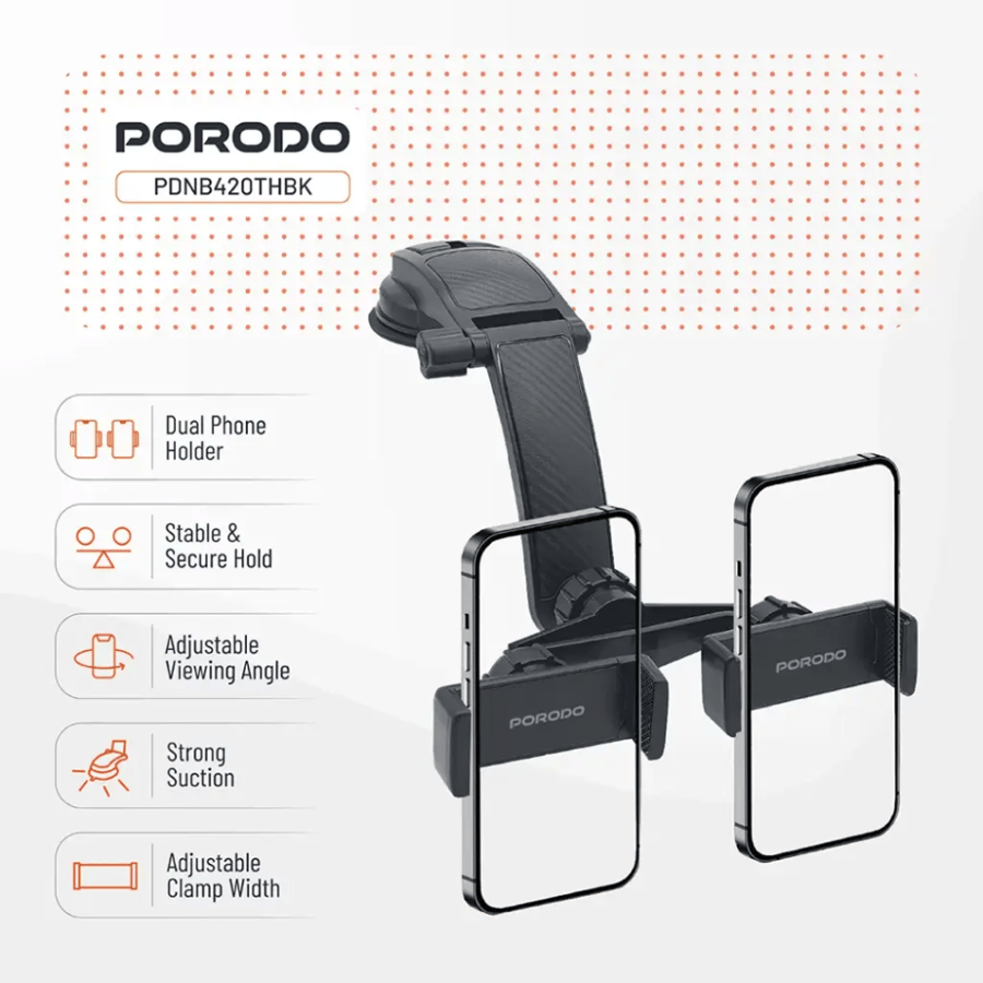 حامل جوالين للسيارة 360درجة  من Porodo