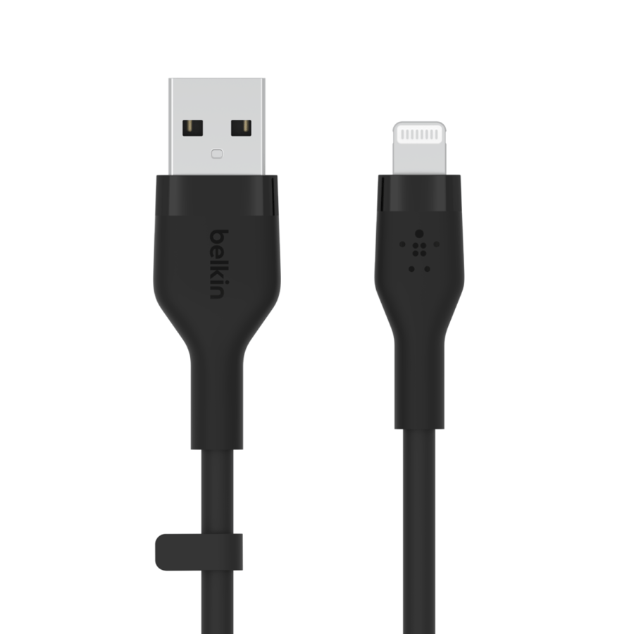 كيبل ايفون USB ربل اسود  طول متر بيلكن