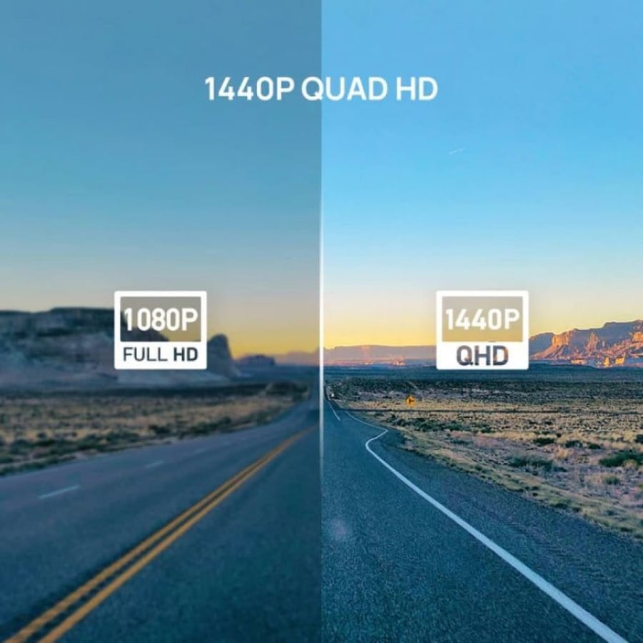 Dash cam A400 with screen from 70mai + rear camera set - Gray