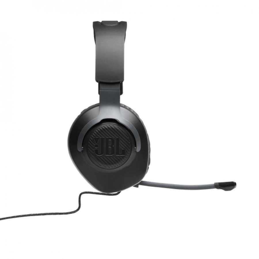 Quantum100AP black JBL on-ear headphones