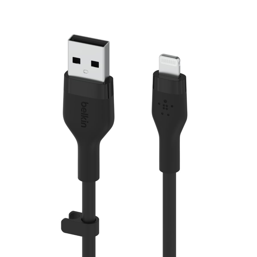 كيبل ايفون USB ربل اسود  طول متر بيلكن