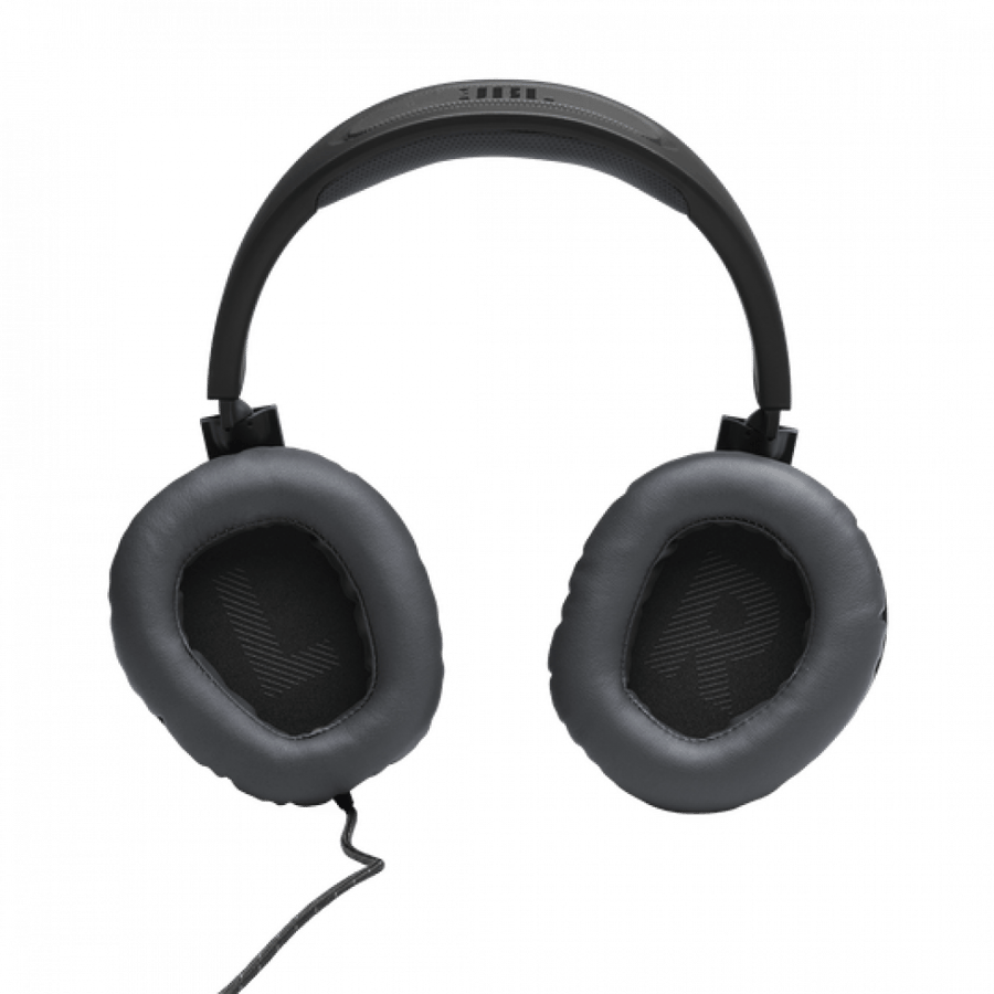 Quantum100AP black JBL on-ear headphones