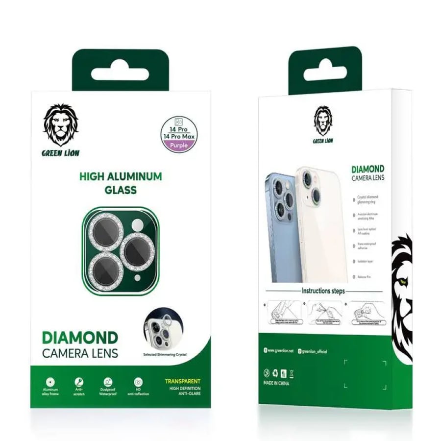 iPhone 14 Max camera lens protection - 14 Pro crystal stones