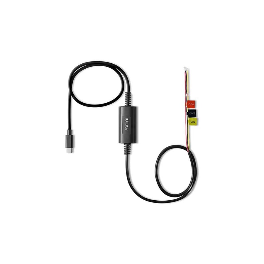 Type C cable connected to the camera through the car battery 70mai