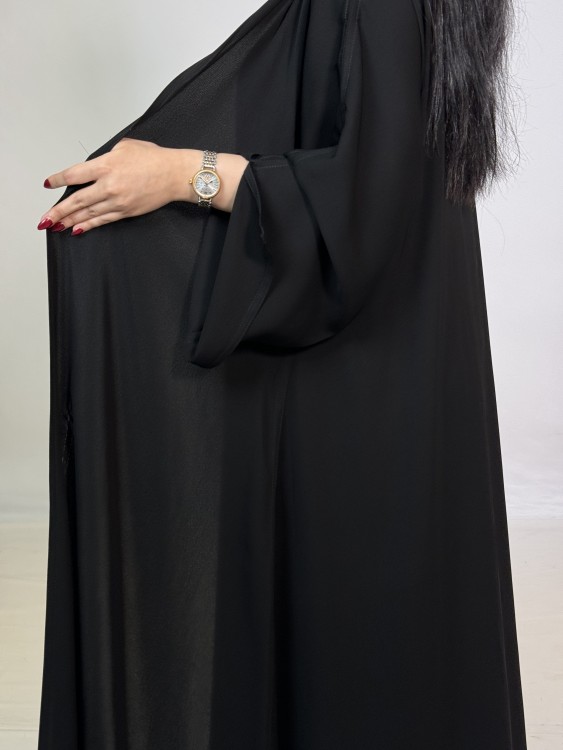 عباية دبل فيس اسود