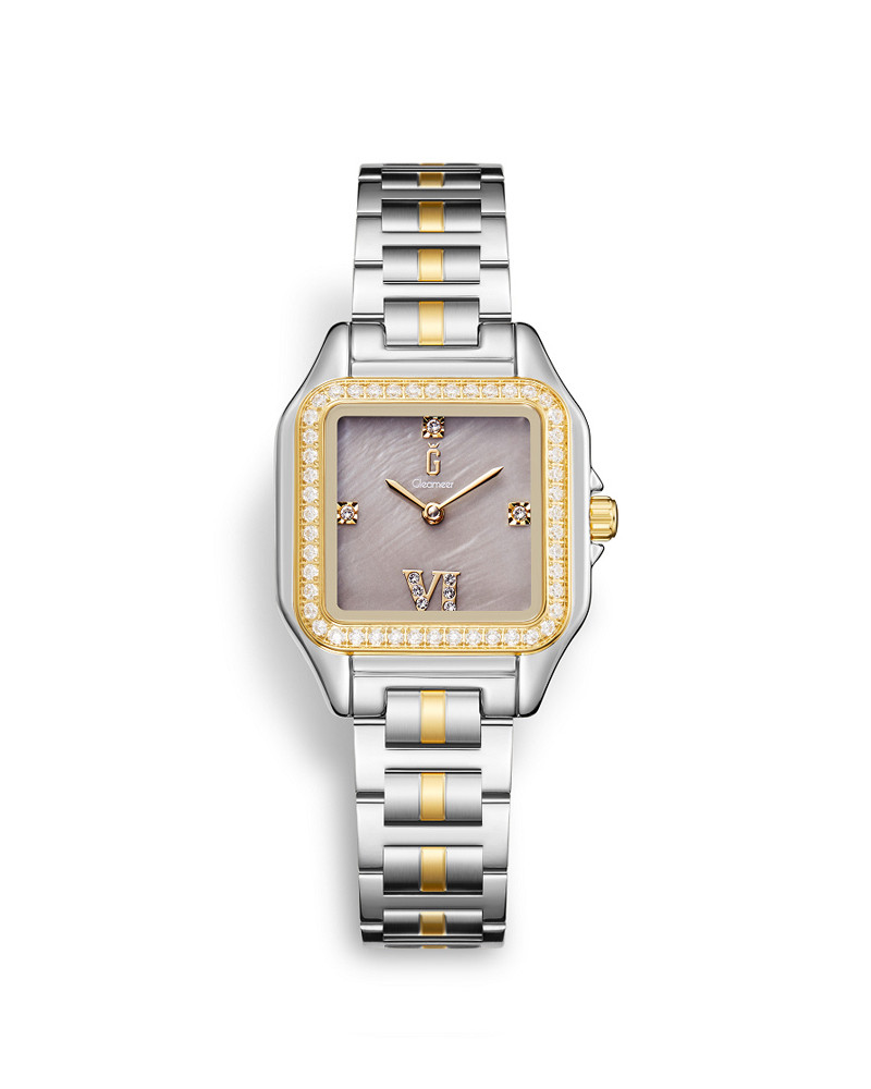 Hour of tenderness of stainless steel in silver and gold color GAS027F