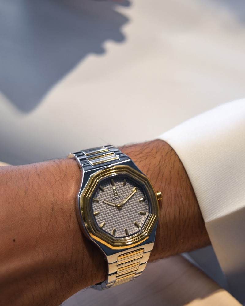 Ryan watch in stainless steel in silver and gold color GAS045M