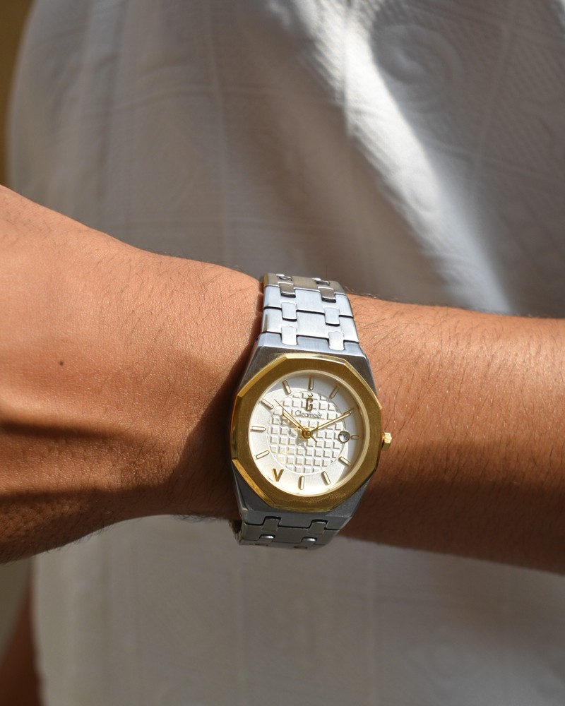 Rakan watch of stainless steel in silver and gold color GAS050M