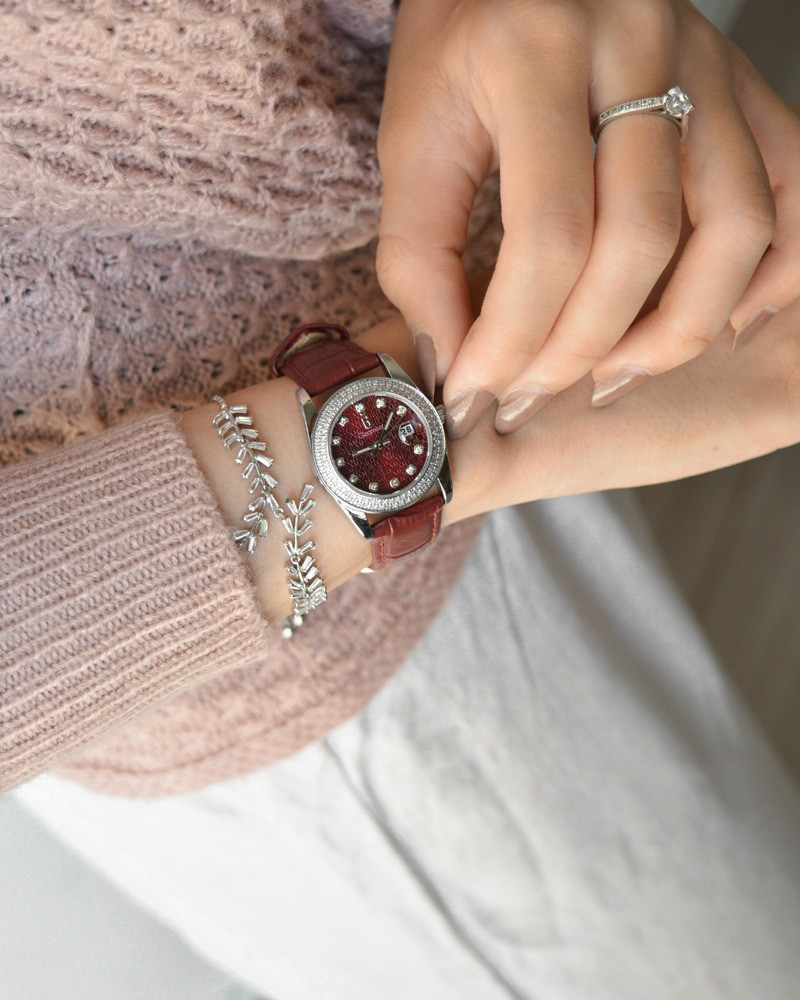 Kalimir brand watch leather GAL047F