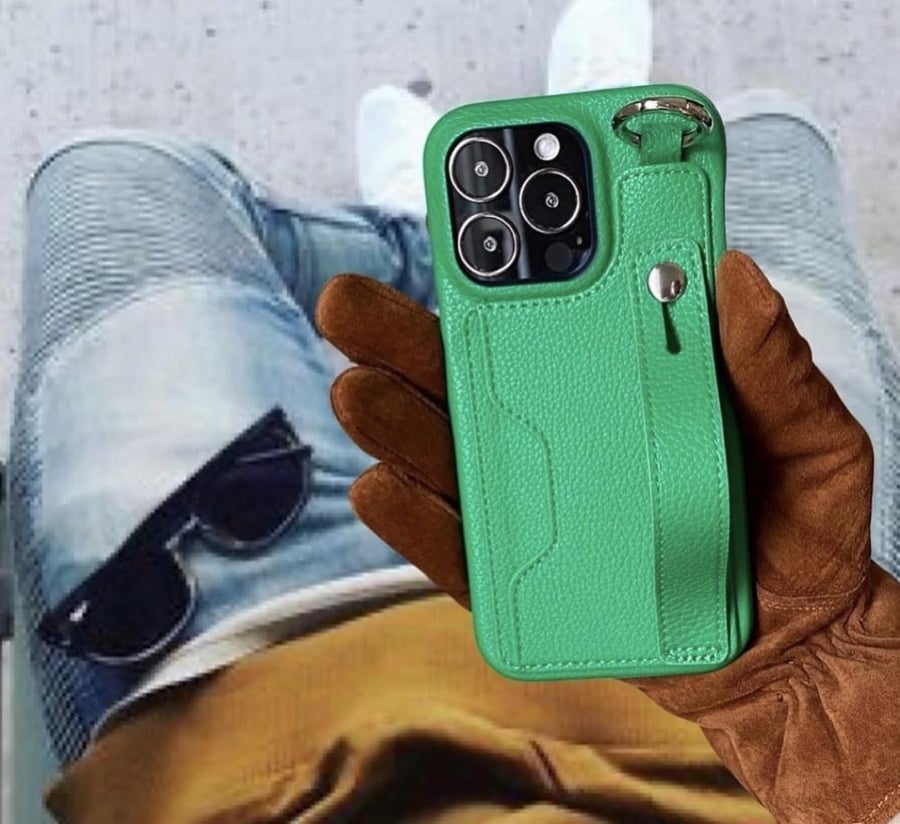 Green leather