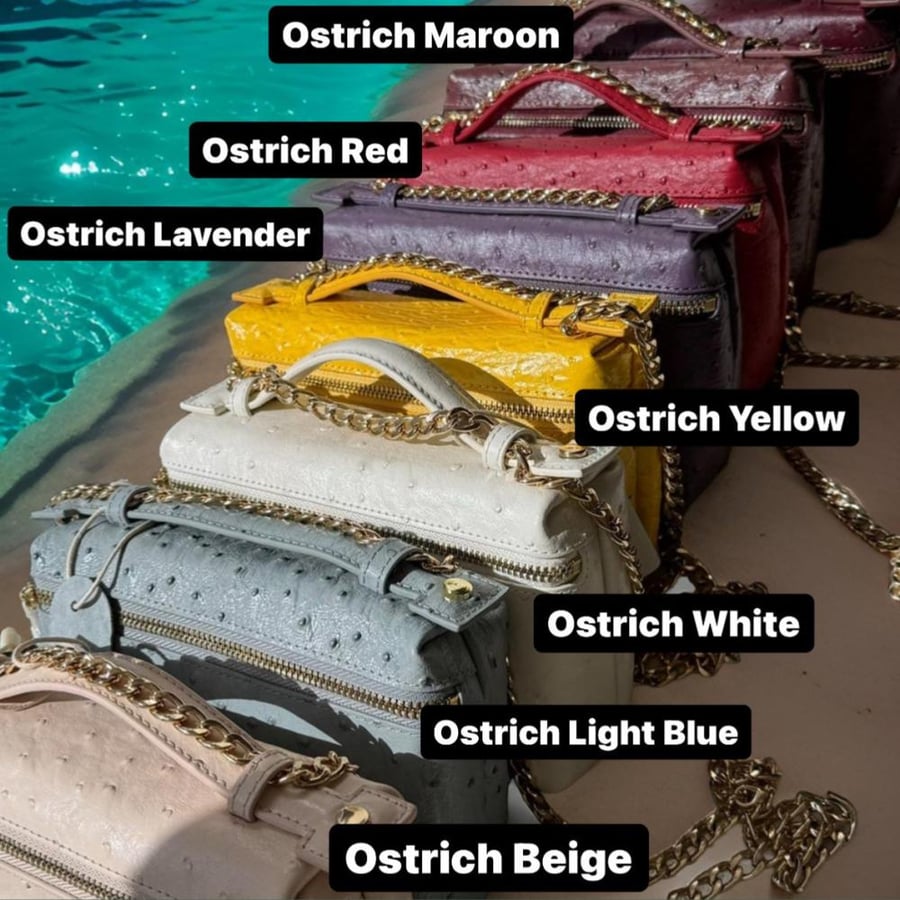 Crossbody Ostrich Bag