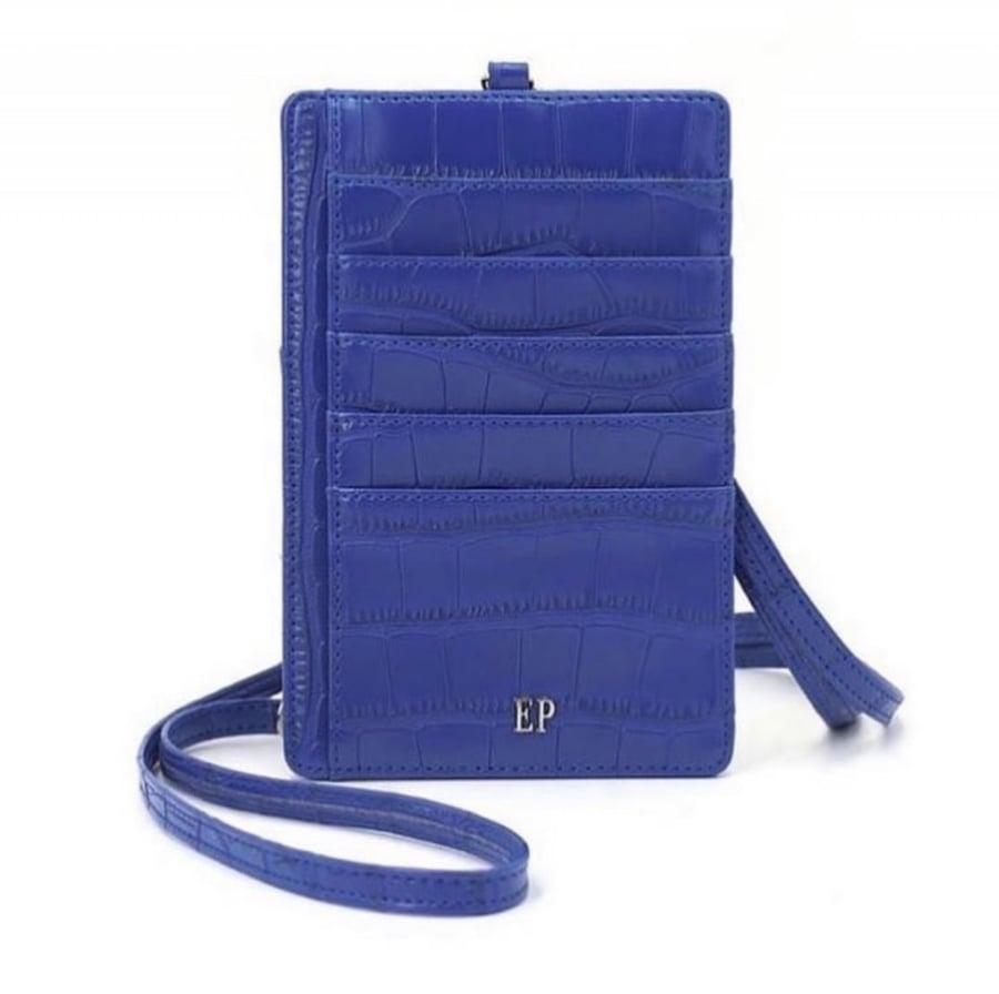 EP crossbody blue bag