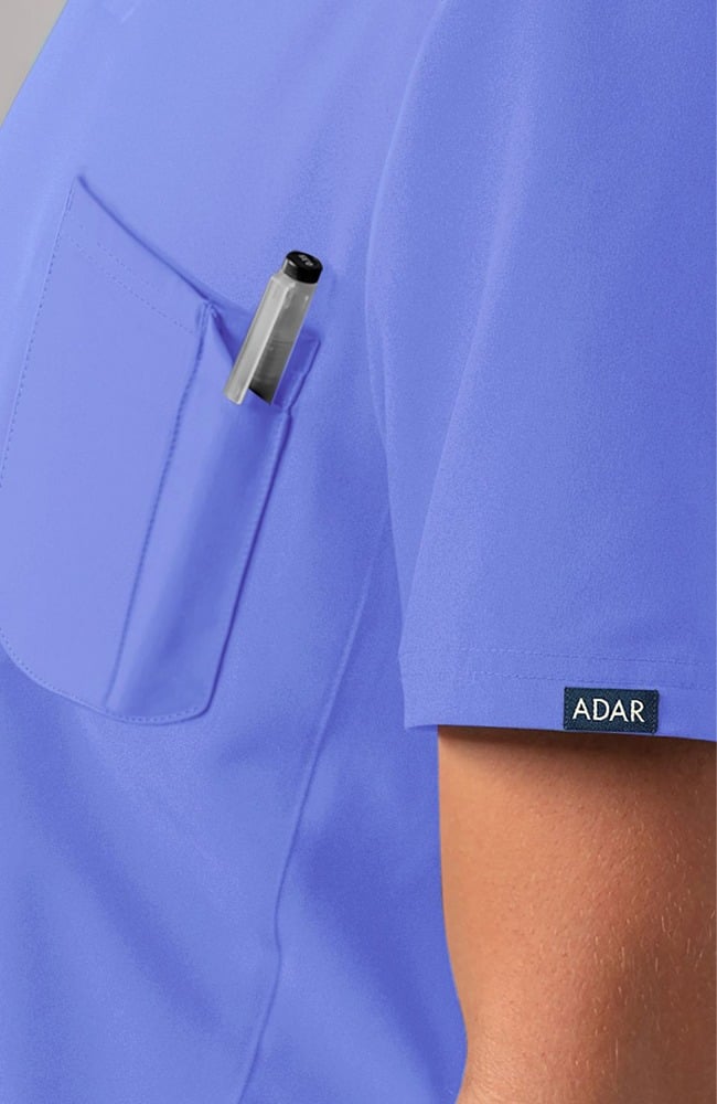 Adar Addition Collection Men's Modern V-Neck Top
