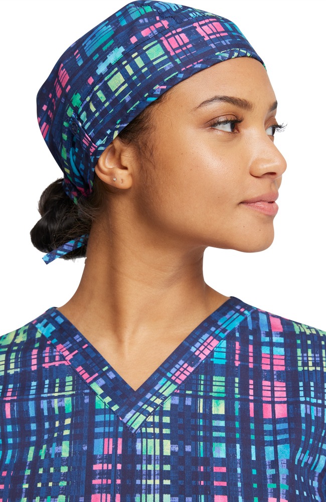 Dickies Women's Glowing Plaid Print Scrub Hat