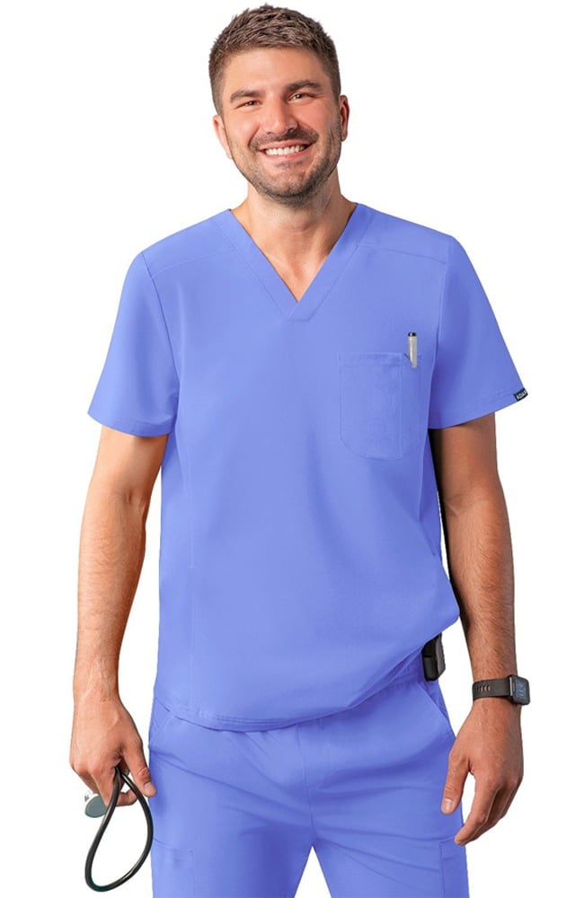 Adar Addition Collection Men's Modern V-Neck Top