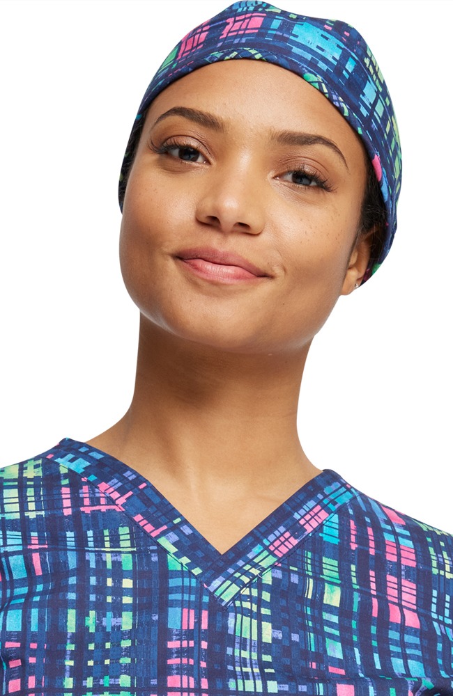 Dickies Women's Glowing Plaid Print Scrub Hat