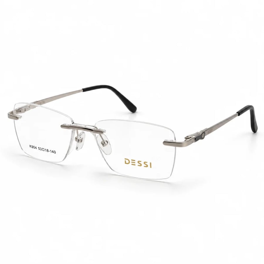 نظارة طبية بدون إطار فضية DESSI K904 مقاس 53-18-140