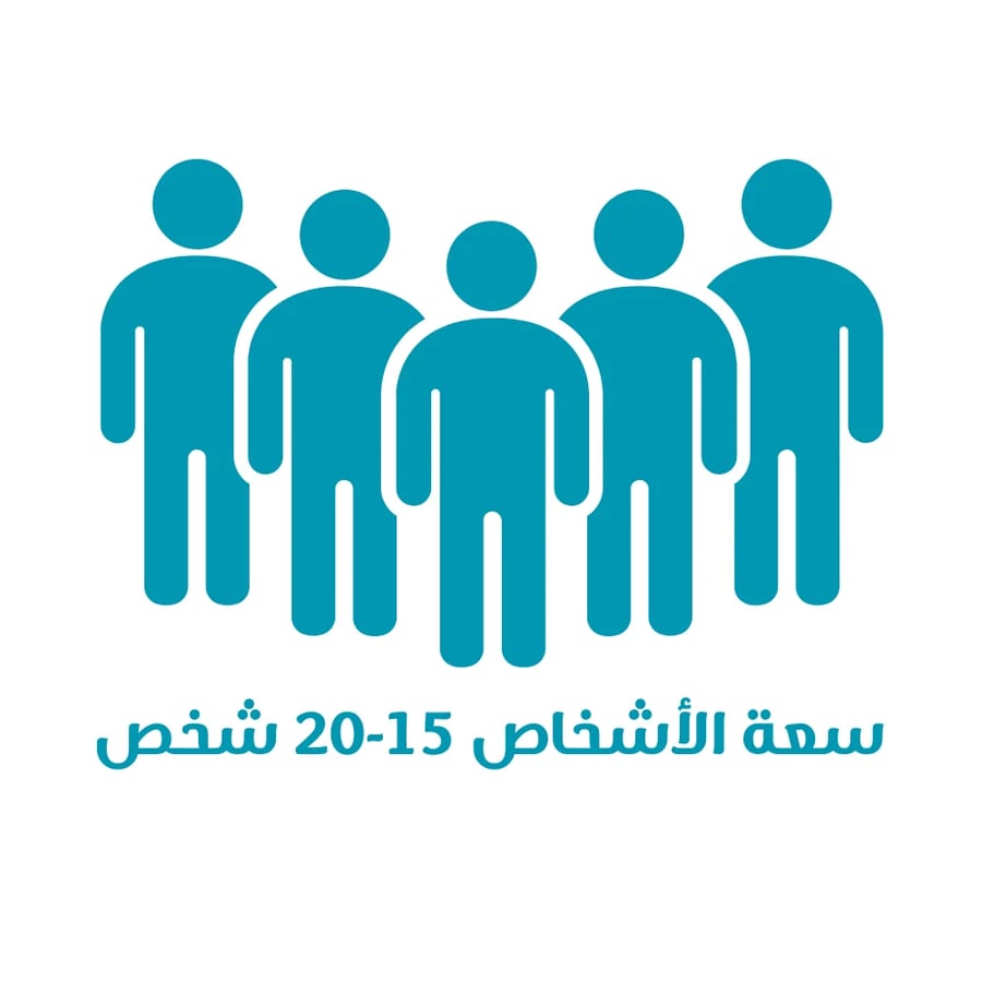 خيمة نجد 3 طبقات 6×4×2 ياردة – واجهة شفافة