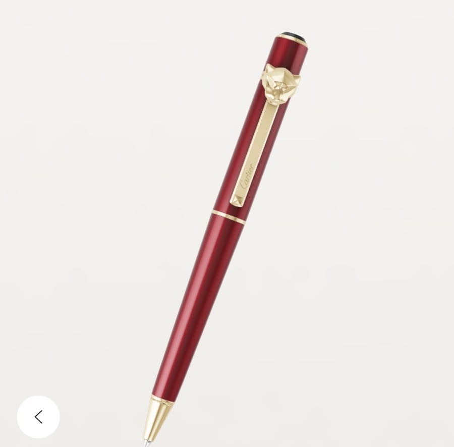 Cartier Panther Pen, Maroon (Original) + Installments
