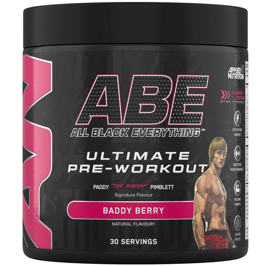 اي بي ايه منتج طاقة بنكهة بادي بيري / ABE Pre Work Out Baddy Berry