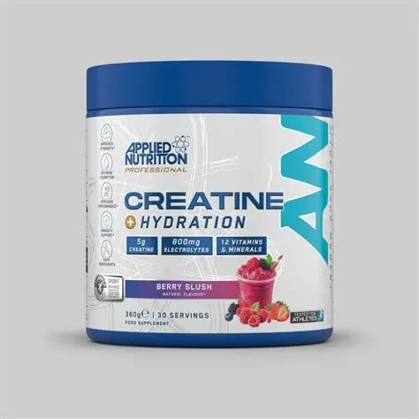 ابلايد نيوترشن كرياتين هايدريشن 300غرام بنكهة توت سلاش / Applied nutrition creatine hydration 300g. berry slash