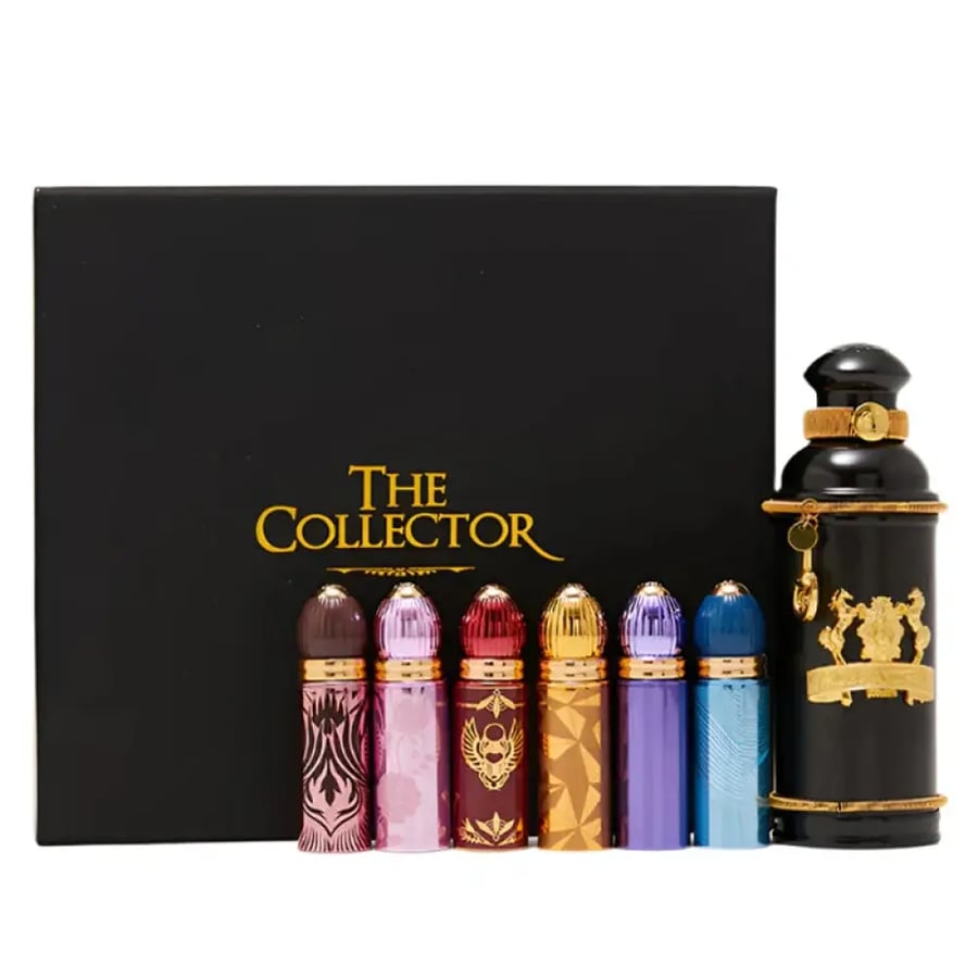 مجموعة عطر ألكسندر جيه بلاك مسك أو دو بارفان 100 مل + 6 × 8 مل