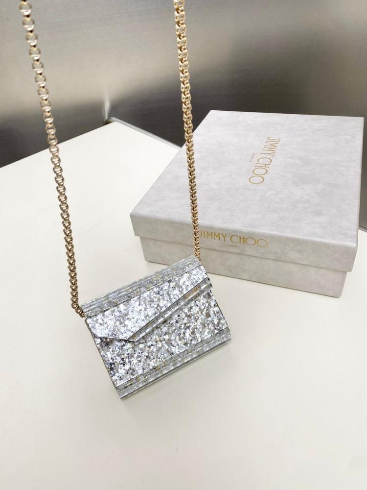 Mini candy glitter clutch bag