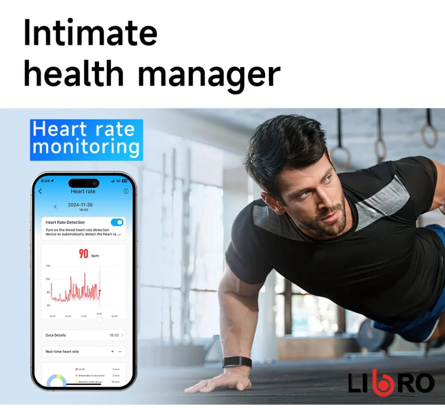 ليبرو - سوار تتبع ذكي LIB-A150H - ألوان متعددة