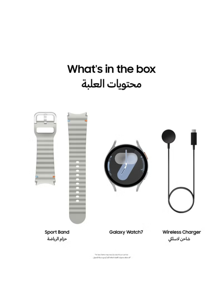 ساعة Galaxy Watch 7 الذكية مقاس 44 مم، بلوتوث، تدريب على النوم، متتبع اللياقة البدنية