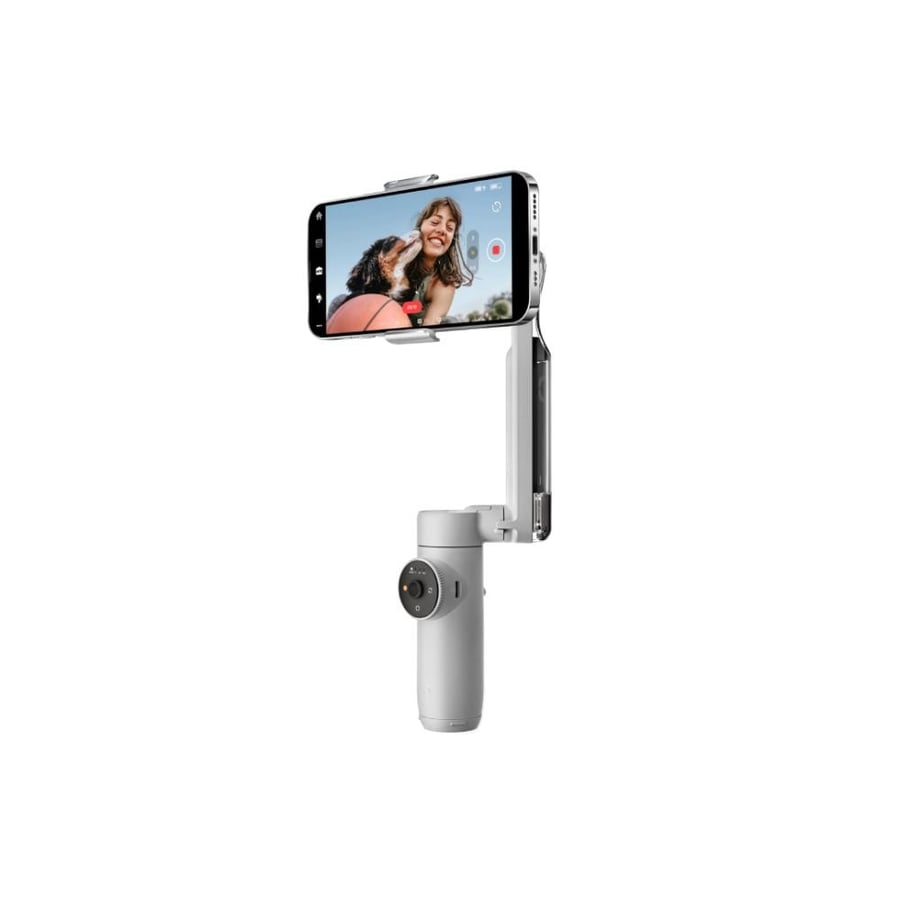 Insta360 - مثبت جوال بتتبع ذكي وتثبيت ثلاثي المحاور Flow - رمادي