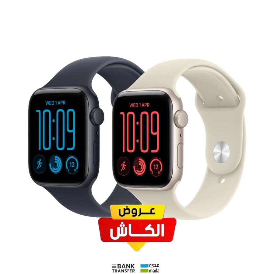 أبل واتش SE3، مقاس 44 ، ساعة ذكية Sport Band - M/L