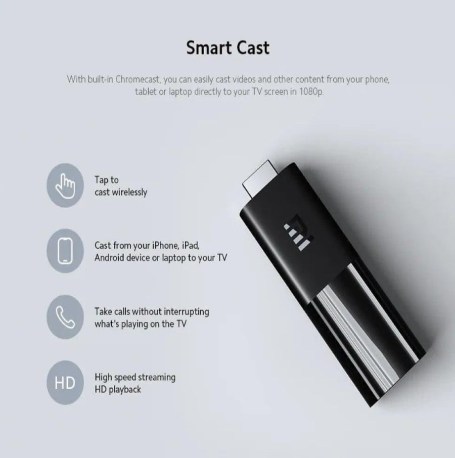 شاومي ستيك - وصلة ذكية لتحويل التلفزيون لنظام أندرويد - Mi TV Stick FHD