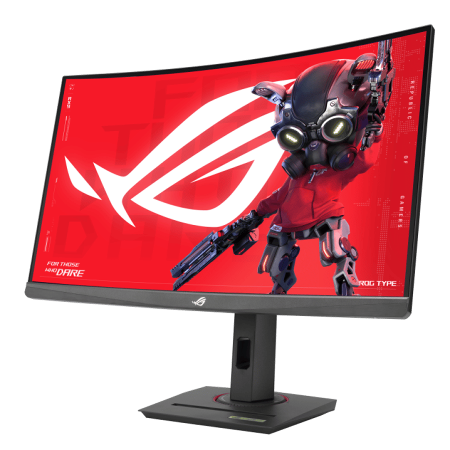 شاشة ألعاب أسوس ROG Strix XG27WCS منحنية مقاس 27 بوصة، دقة 2K QHD، بتردد 180Hz وزمن استجابة 1 مللي ثانية، تدعم FreeSync وHDR10 – أسود