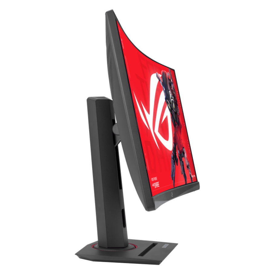 شاشة ألعاب أسوس ROG Strix XG27WCS منحنية مقاس 27 بوصة، دقة 2K QHD، بتردد 180Hz وزمن استجابة 1 مللي ثانية، تدعم FreeSync وHDR10 – أسود
