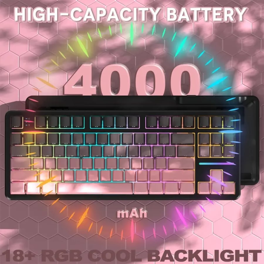 ATTACK SHARK X87 Blackberry keyboard with 4000mAh battery