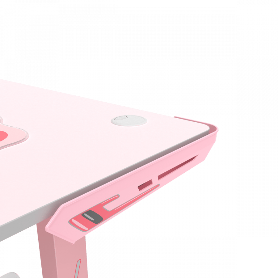 طاولة قيمنق يوريكا Ergonomic Gaming Venus1 S لون وردي 45 إنش