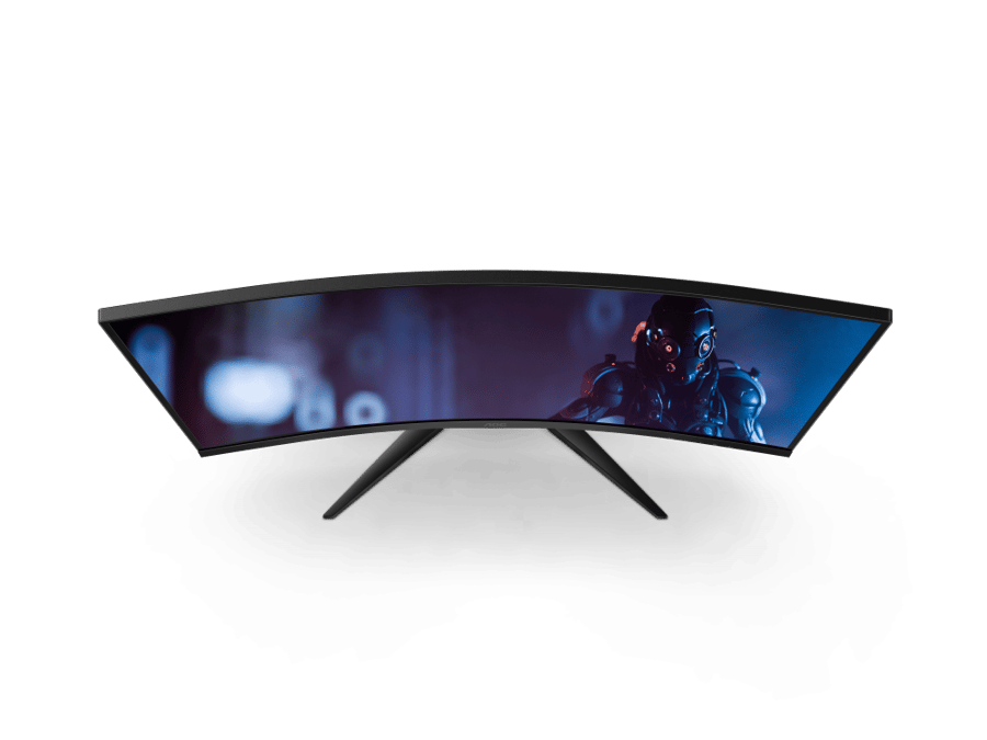 شاشة ألعاب منحنية إي او سي CQ32G2E حجم 31.5 بوصة دقة QHD تردد 155Hz استجابة 1ms