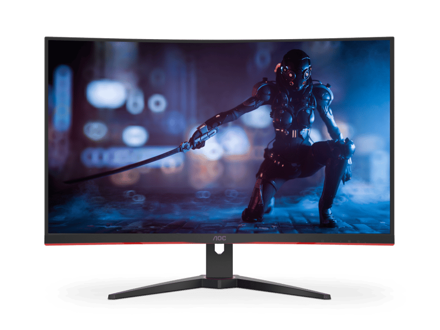 شاشة ألعاب منحنية إي او سي CQ32G2E حجم 31.5 بوصة دقة QHD تردد 155Hz استجابة 1ms