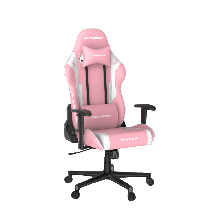 كرسي قيمنق دي إكس ريسر DXRacer Prince P132 - وردي/أبيض