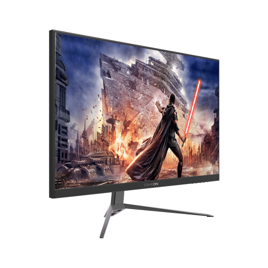 شاشة قيمنق مسطحة من قيم اون بحجم 27 بوصة، دقة QHD (2560x1440)، معدل تحديث 165 هرتز، زمن استجابة 1ms، لوحة IPS، تدعم G-Sync وFreeSync، متوافقة مع أجهزة الألعاب عبر HDMI 2.1 – أسود