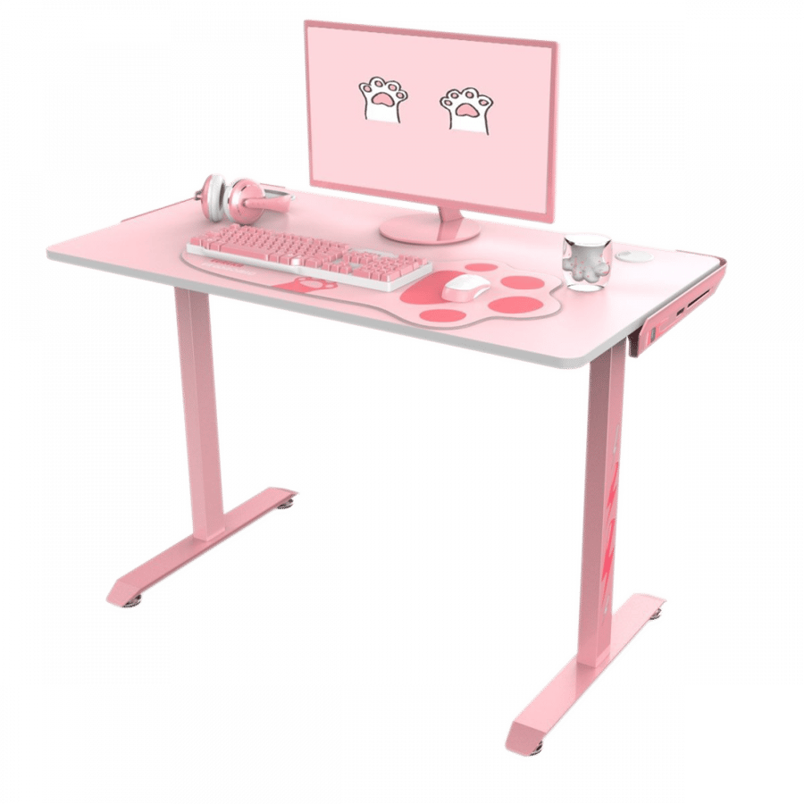 طاولة قيمنق يوريكا Ergonomic Gaming Venus1 S لون وردي 45 إنش