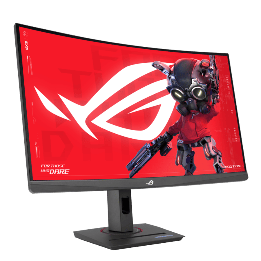 شاشة ألعاب أسوس ROG Strix XG27WCS منحنية مقاس 27 بوصة، دقة 2K QHD، بتردد 180Hz وزمن استجابة 1 مللي ثانية، تدعم FreeSync وHDR10 – أسود
