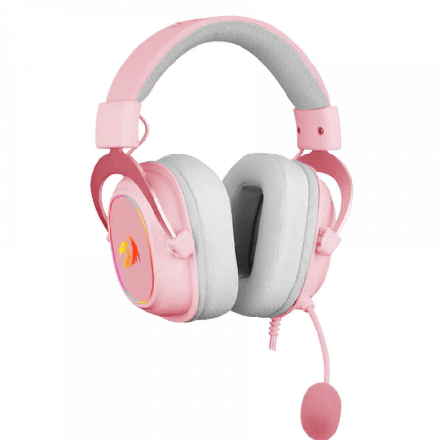 ريد دراجون H510P  سماعة رأس قيمنق Zeus-x USB RGB - وردي
