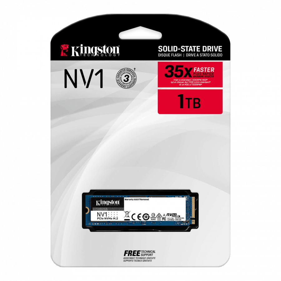 كنق ستون NV1 1TB M.2 2280 NVMe اس اس دي داخلي - سرعة تصل الى 2100MB/s