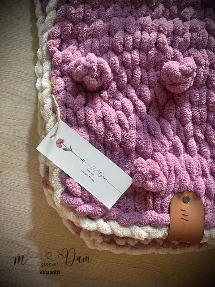 Blanket 100*115 Cherry Blossom stitch