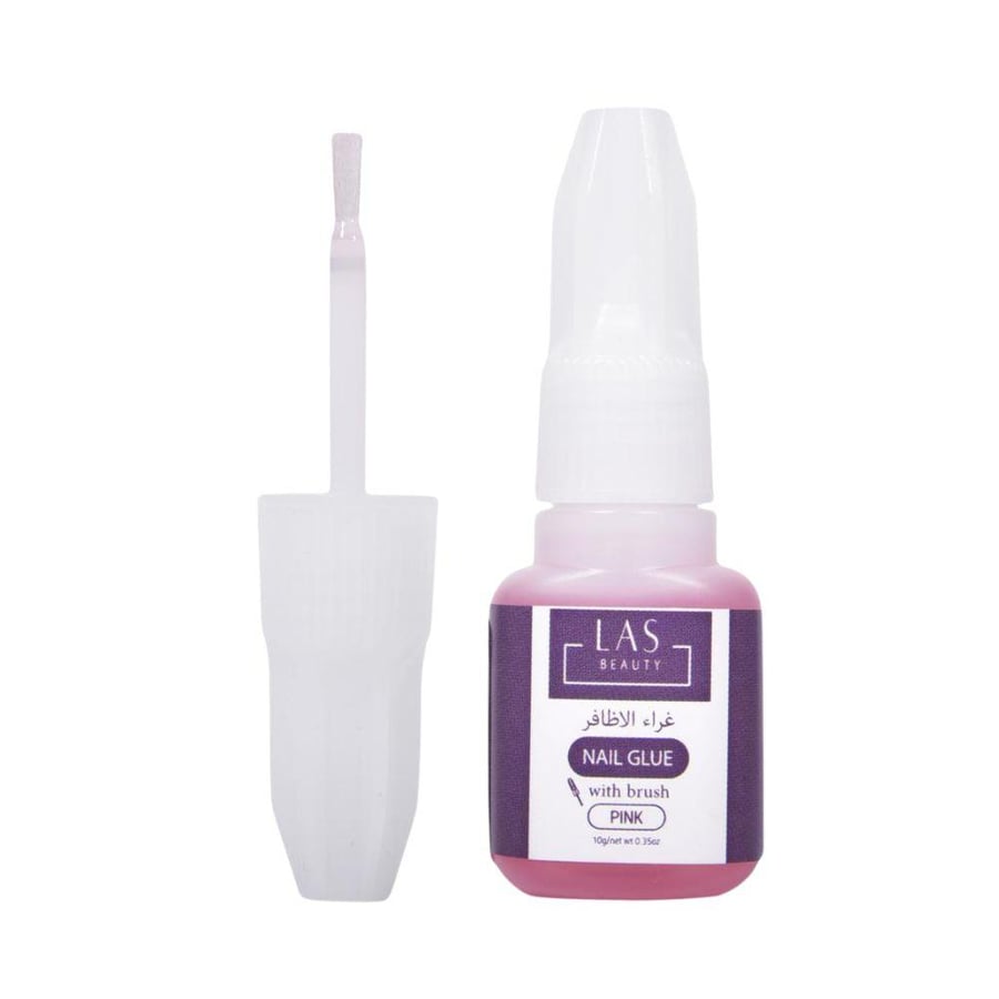 Pink nail glue 10 grams from La Beauty