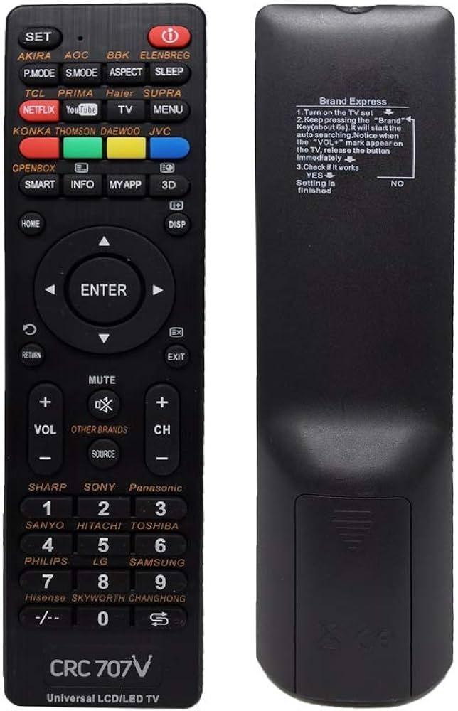 crc 707v universal remote control